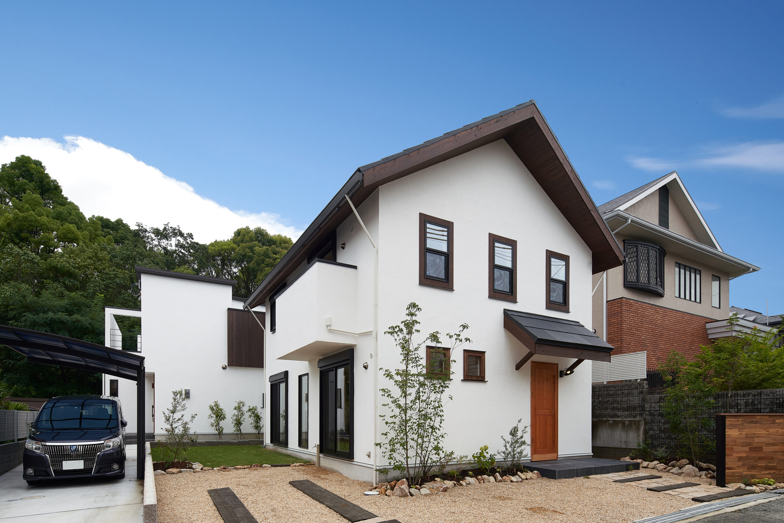 しっくいの外壁 施工イメージ1